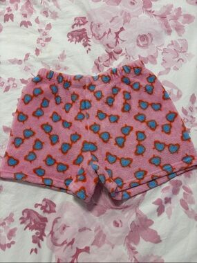 Kids Happy Threads Pink Fleece Sleep Shorts